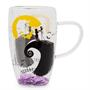 Disney The Nightmare Before Christmas Oogie Boogie Moon Confetti Glass Mug | Holds 15 Ounces