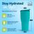 Matte Teal Stainless Steel Tumbler With Flip Lid | Holds 30 Ounces