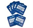 The Office Dunder Mifflin Logo Paper Drink Coasters | Set of 6