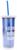 The Office Dunder Mifflin Plastic Carnival Cup With Straw | Hold 20 Ounces