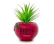 The Office Schrute Farms Rustic 8.25 x 4.5 Inch Ceramic Planter w/Artificial Plant