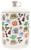The Office Icons Ceramic Snack Jar With Molded Knob Lid | 10 Inches Tall