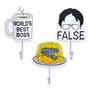 The Office Icons Die-Cut Wall Hooks | Set of 3