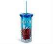Peanuts Snoopy Chillin Acrylic Carnival Cup with Lid and Straw | Holds 20 Ounces