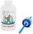 Disney Pixar Ratatouille Gusteau's Glass Milk Bottle With Straw | Hold 15 Ounces
