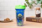 Rick and Morty Spaceship Googus 16-Ounce Double Wall Plastic Travel Mug