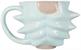 Rick and Morty Rick Sanchez Face 3D Sculpted Ceramic Mug | Holds 20 Ounces