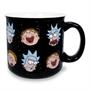 Rick and Morty Heads Allover Print Ceramic Camper Mug | Holds 20 Ounces