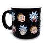 Rick and Morty Heads Allover Print Ceramic Camper Mug | Holds 20 Ounces