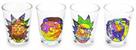 Rick and Morty Colorful Faces 2-Ounce Mini Shot Glasses | Set of 4
