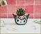 Sanrio Kuromi Smiling Head 3-Inch Ceramic Mini Planter With Artificial Succulent