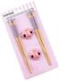 Sanrio Kuromi 2-Pair Bamboo Chopstick Set With Ceramic Rests