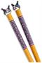 Sanrio Kuromi 2-Pair Bamboo Chopstick Set With Ceramic Rests