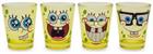 Nickelodeon SpongeBob Faces 2-Ounce Mini Glasses | Set of 4
