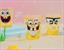 Nickelodeon SpongeBob Faces 2-Ounce Mini Glasses | Set of 4