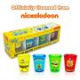 SpongeBob SquarePants Rainbow 1.5-Ounce Plastic Freeze Gel Mini Cups | Set of 4