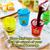 SpongeBob SquarePants Rainbow 1.5-Ounce Plastic Freeze Gel Mini Cups | Set of 4