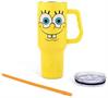 Nickelodeon SpongeBob SquarePants Face Stainless Steel Tumbler With Handle