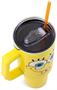 Nickelodeon SpongeBob SquarePants Face Stainless Steel Tumbler With Handle