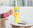 Nickelodeon SpongeBob SquarePants Face Stainless Steel Tumbler With Handle