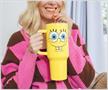Nickelodeon SpongeBob SquarePants Face Stainless Steel Tumbler With Handle