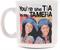Sister, Sister "You're The Tia To My Tamera" Ceramic Mug | Holds 20 Ounces