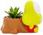 Sanrio Keroppi Stump 4-Inch Ceramic Mini Planter With Artificial Succulent