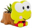 Sanrio Keroppi Stump 4-Inch Ceramic Mini Planter With Artificial Succulent