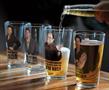 Seinfeld 16-Ounce Pint Glasses | Set of 4 | Jerry, George, Elaine, Kramer