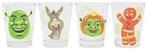 Shrek Characters 2-Ounce Mini Shot Glasses | Set of 4