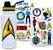 Star Trek Gold Delta Logo Twist Spout Water Bottle and Sticker Set | 32 Ounces
