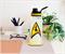 Star Trek Gold Delta Logo Twist Spout Water Bottle and Sticker Set | 32 Ounces