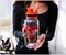 Stranger Things Hellfire Club 32-Ounce Twist Spout Water Bottle and Sticker Set