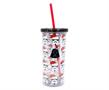 Star Wars Darth Vader Bah Humbug Carnival Cup with Lid and Straw | 20 Ounces