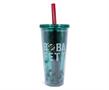 Star Wars Boba Fett Plastic Carnival Cup with Lid and Straw | 24 Ounces