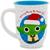 Star Wars Santa Yoda Wide-Rim Ceramic Latte Mug | Holds 16 Ounces