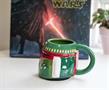 Star Wars 3D Sculpted Boba Fett Helmet Ceramic Mug | Holds 20 Ounces