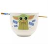 Star Wars Mandalorian Nom Nom Child 20 Ounce Ceramic Ramen Bowl w/ Chopsticks