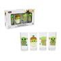 Star Wars: The Mandalorian Grogu With Frog 10-Ounce Tumbler Glasses | Set of 4