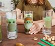 Star Wars: The Mandalorian Grogu With Frog 10-Ounce Tumbler Glasses | Set of 4
