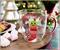 Star Wars: The Mandalorian Grogu Holiday Glitter Handle Glass Mug | 14 Ounces