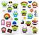 Disney Pixar Toy Story Alien 32-Ounce Twist Spout Water Bottle and Sticker Set