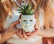 Halloween Michael Myers 3-Inch Ceramic Mini Planter With Artificial Succulent