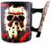 Friday The 13th Jason Mask 20-Ounce Ceramic Mug With Machete-Shaped Handle