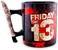 Friday The 13th Jason Mask 20-Ounce Ceramic Mug With Machete-Shaped Handle