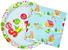 Elf Fa La La Santa Snow Icons 32 Piece Paper Napkin and Plate Party Pack