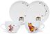 Disney Winnie the Pooh Bone China 4-Piece Teacup and Saucer Set
