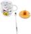 Disney Winnie the Pooh Holiday 17-Ounce Glass Coffee Mug With Lid and Spoon