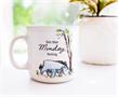 Disney Winnie the Pooh Eeyore "Monday Feeling" Ceramic Camper Mug | 20 Ounces