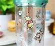 Disney Winnie the Pooh Character Toss Acrylic Carnival Cup with Lid and Straw